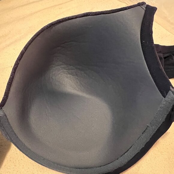 Lane Bryant Cacique 48DD Navy Lace Boost Plunge Bra With Adj Straps Comfortable - Picture 11 of 16